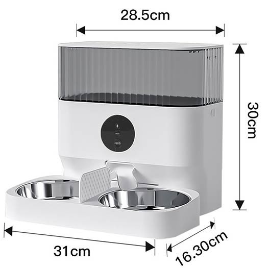 Dual Trays Automatic Pet Feeder App Control